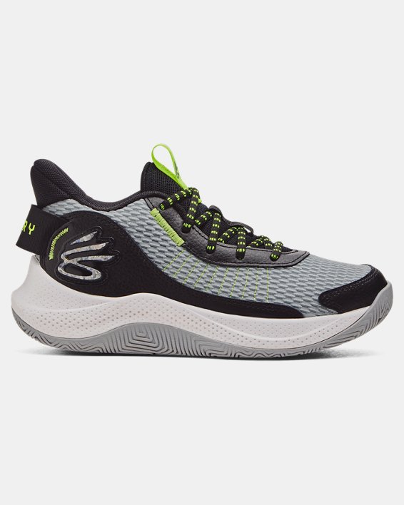 Grade School Curry 3Z7 Basketball Shoes in Gray image number 0